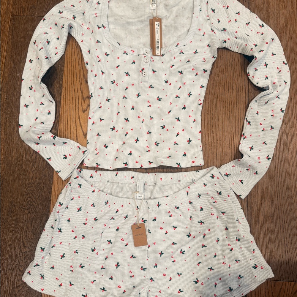 Floral Skims Long Sleeve Top and Shorts PJ Set